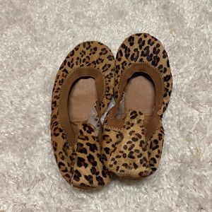 Yosi Samra leopard, ballet shoes, size 8!